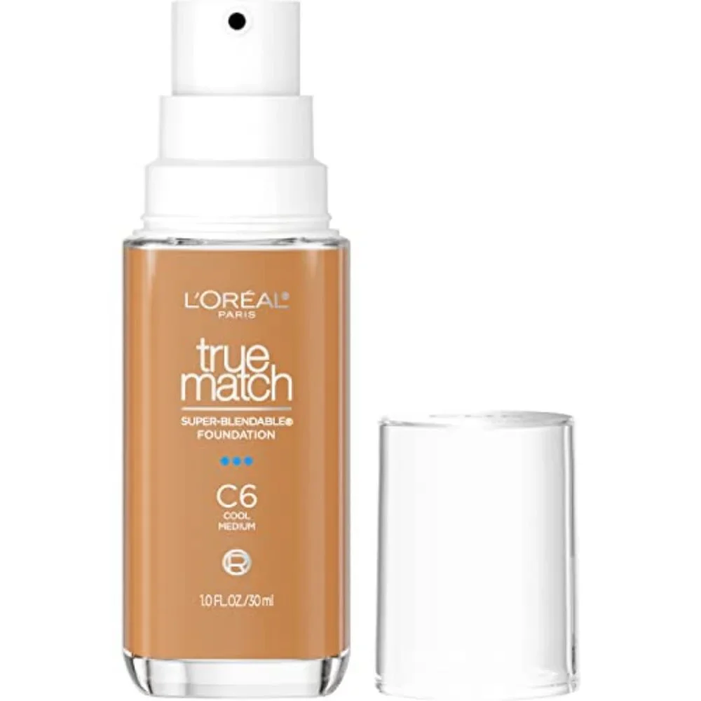 L’Oréal True Match Foundation C6 Cool Medium 1oz Super Blendable NEW